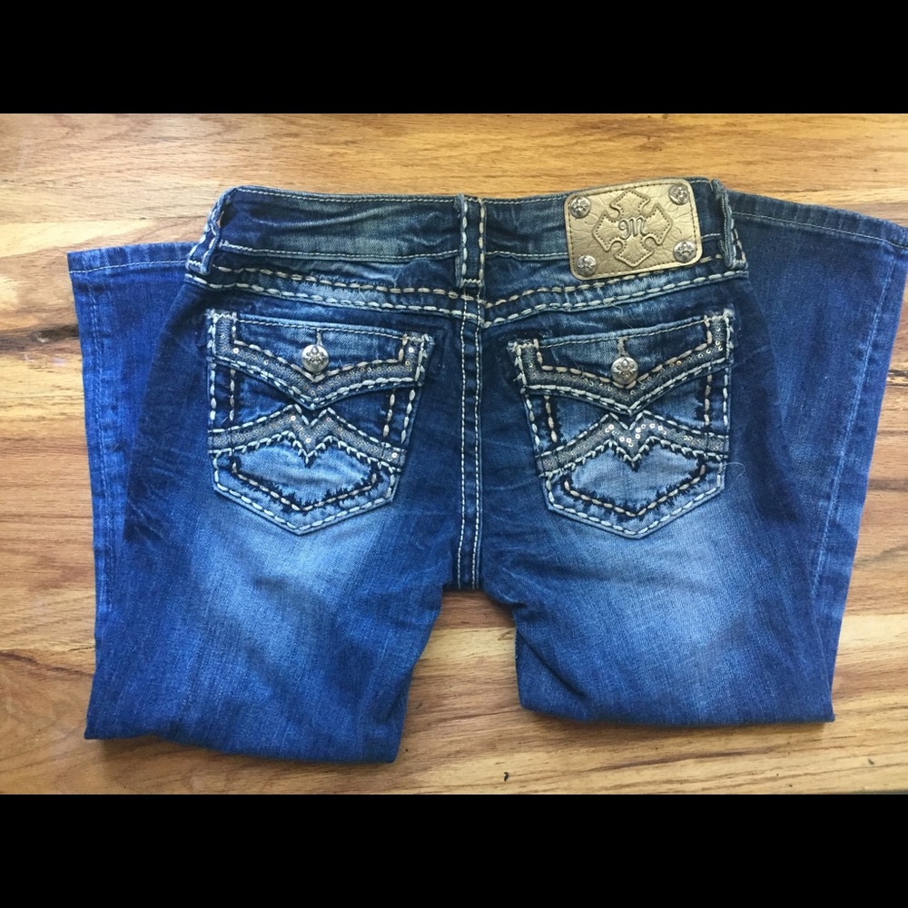 Size 26 Miss Me cuffed capris
